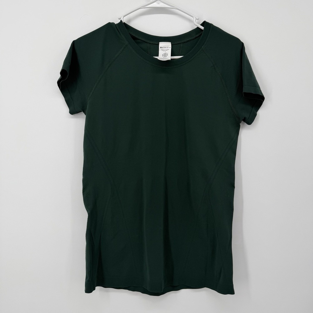 Athleta Dark Green Athletic Shorts - Forest Green